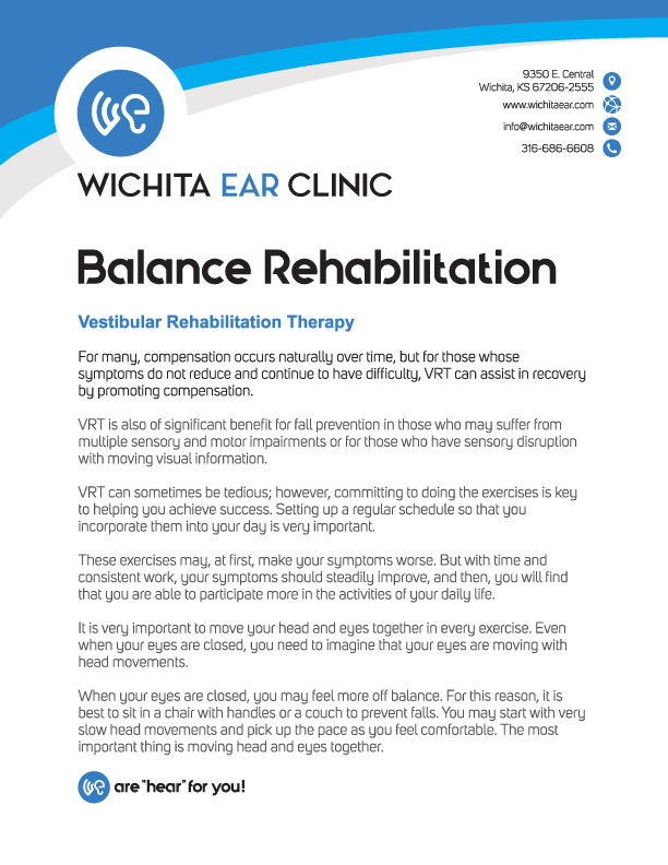 Wichita Ear Balance Rehabilitation